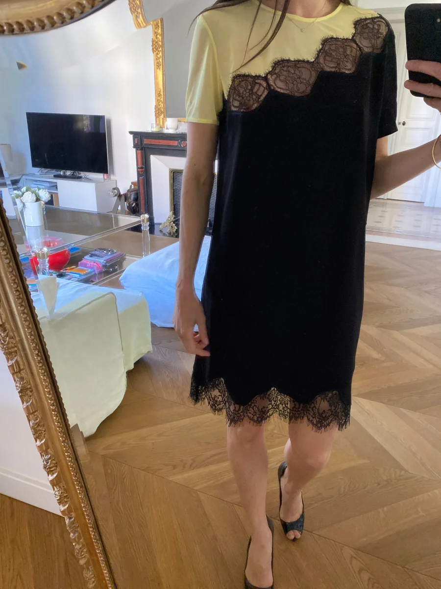 Robe Sandro Jaune et noire – Image 4