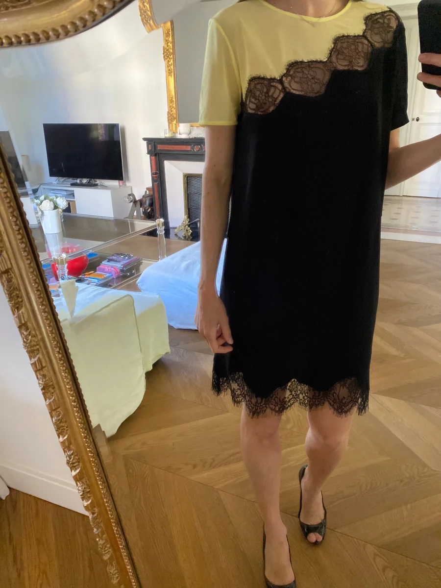 Robe Sandro Jaune et noire – Image 5