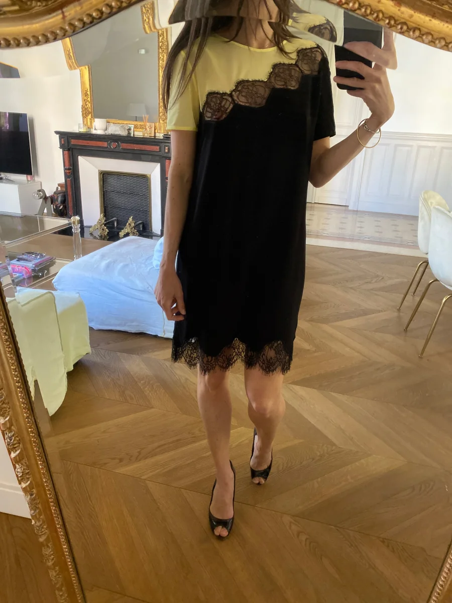 Robe Sandro Jaune et noire – Image 8