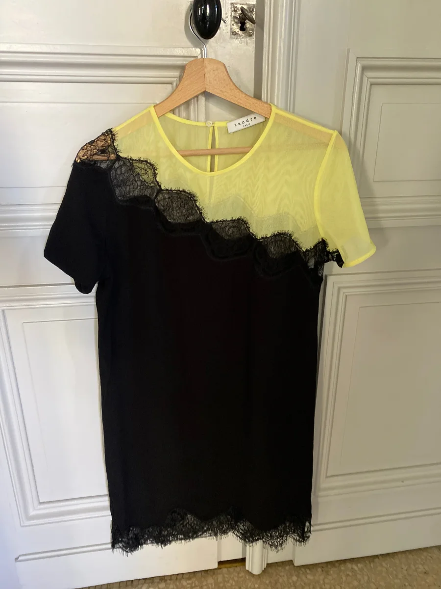 Robe Sandro Jaune et noire – Image 9