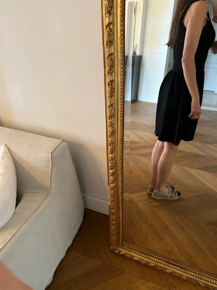 Robe Sandro noire avec zip – Image 4