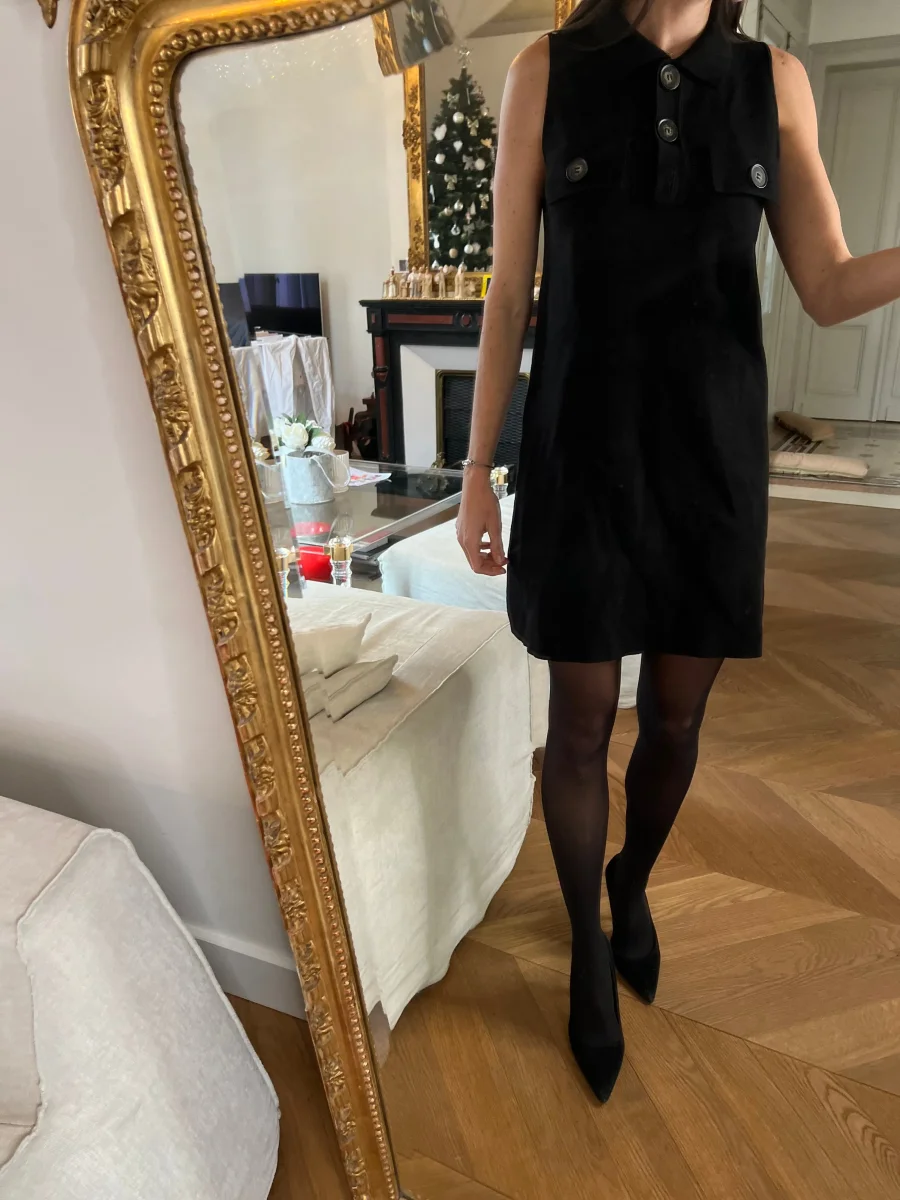 Robe Zara noire à poches