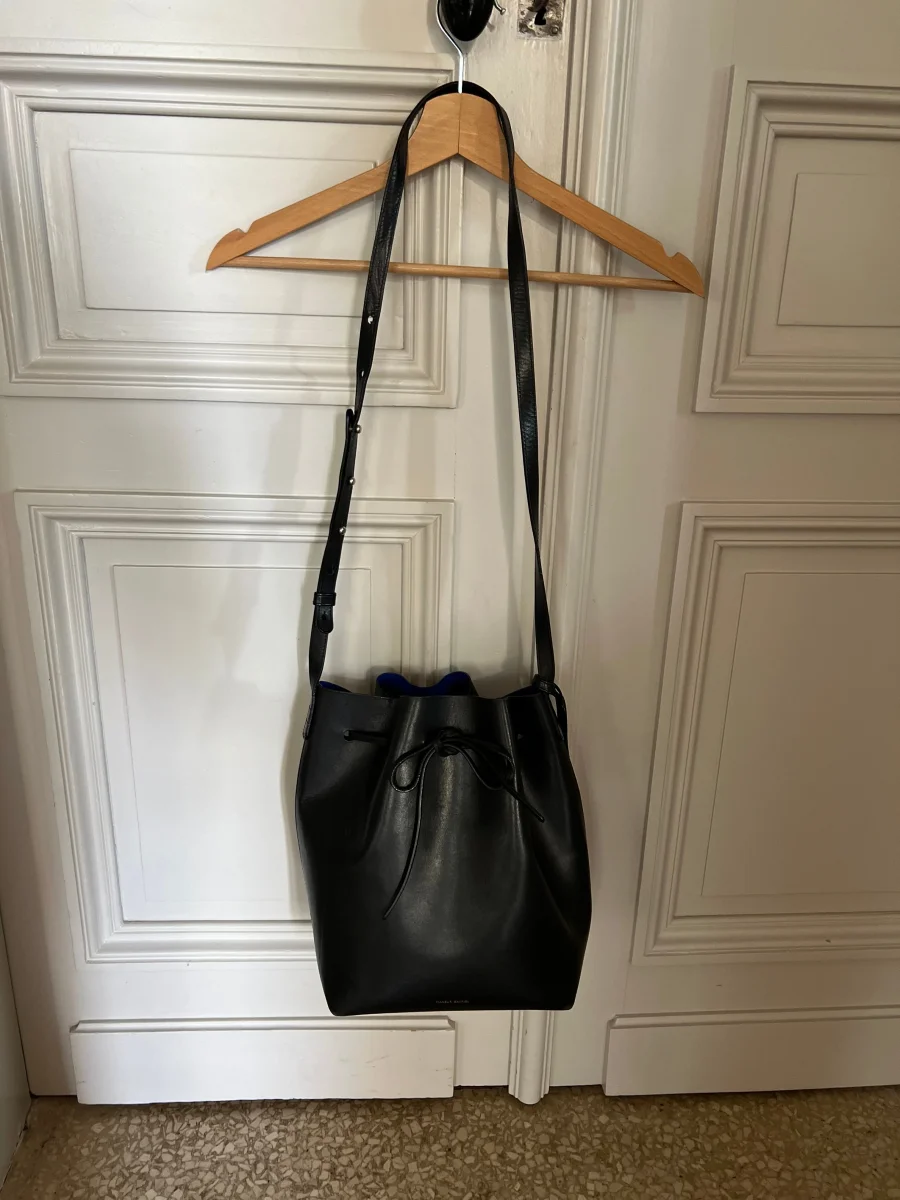 Sac Mansur Graviel noir et bleu – Image 4