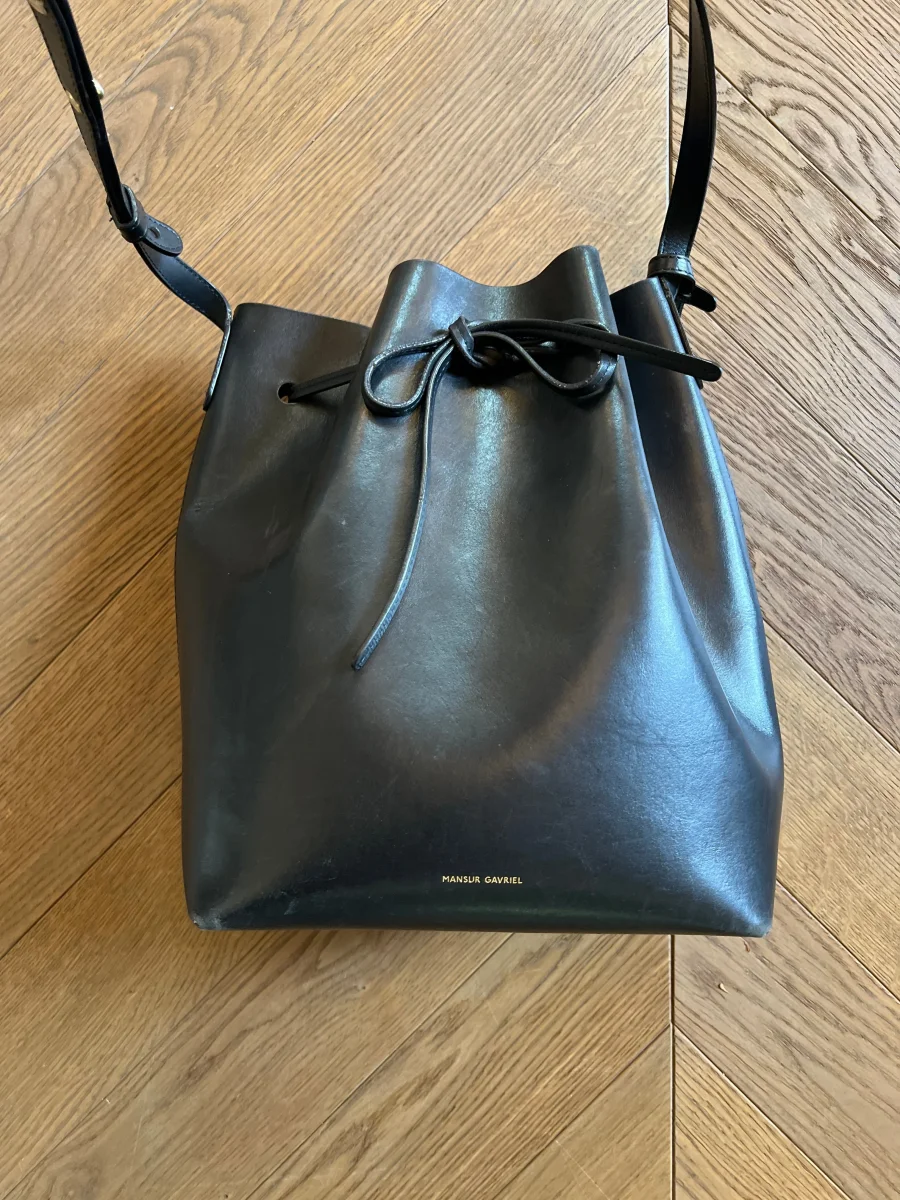 Sac Mansur Graviel noir et bleu – Image 5