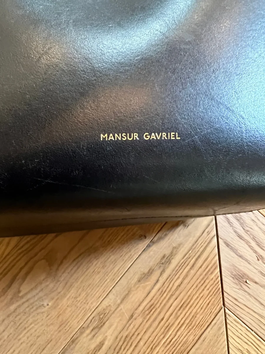 Sac Mansur Graviel noir et bleu – Image 9