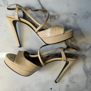 Sandales Roberto Cavalli vernis beige