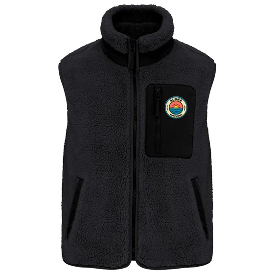 veste Sherpa sans manches écoresponsable – Image 3