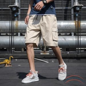 Short Cargo Homme Beige