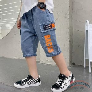 Short Cargo Enfant En Jean