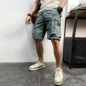 Short Cargo Homme Bleu