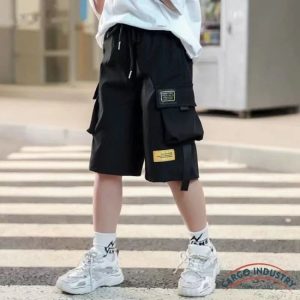 Short Cargo Enfant Noir Sobiru