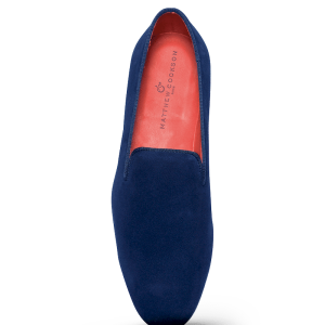 Veau velours bleu nuit