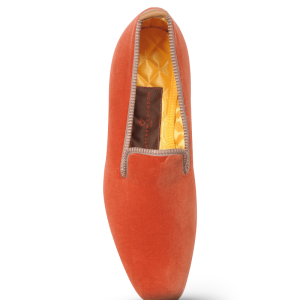 Velours uni pamplemousse