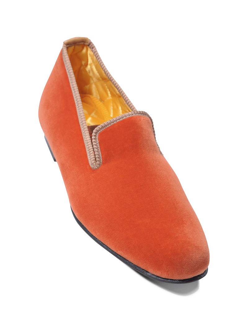 Velours uni pamplemousse – Image 3