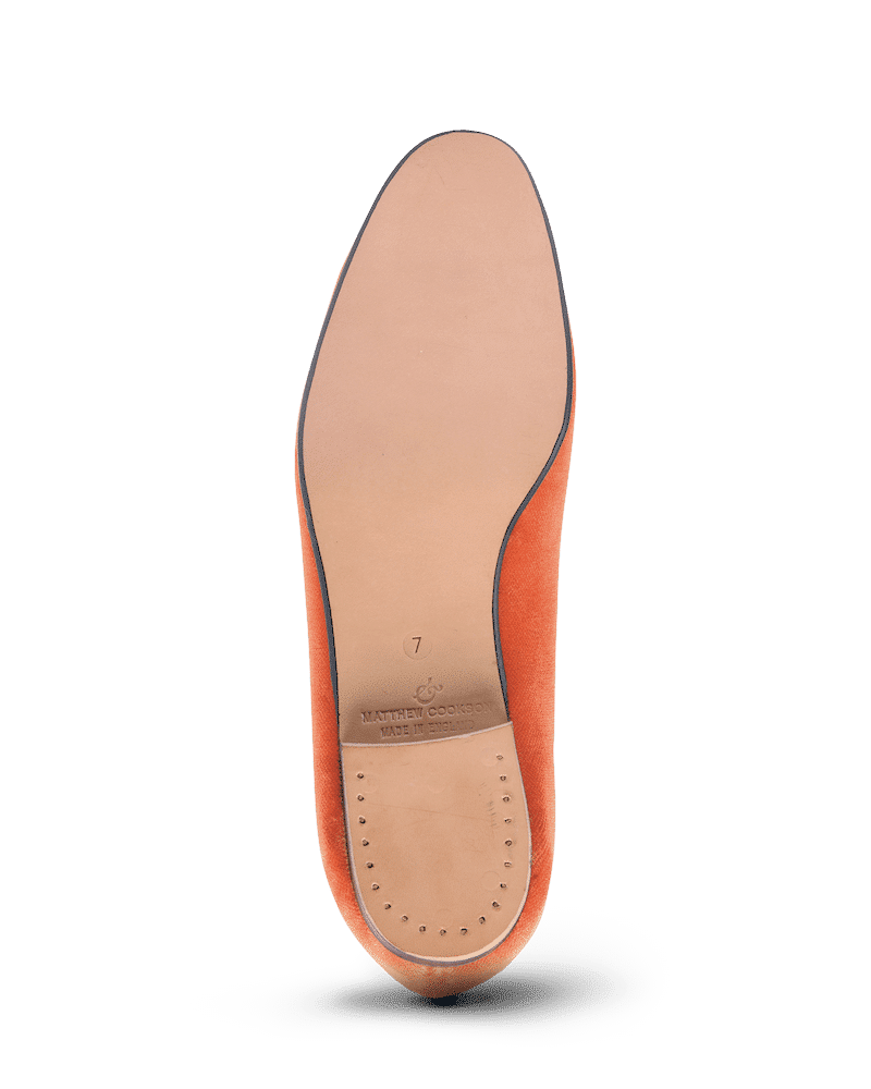 Velours uni pamplemousse – Image 5