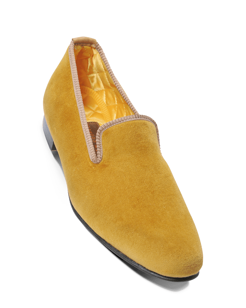 Velours uni jaune – Image 3