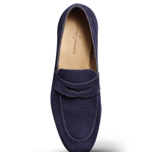 Firenzie IV veau velours bleu marine