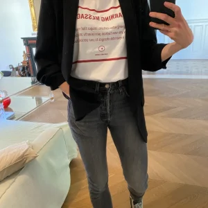 T-shirt blanc Zara Warning Message