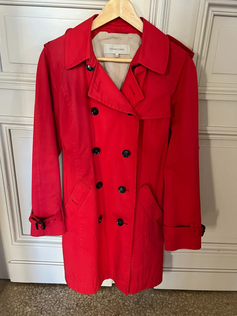 Trench Gérard Darel rouge – Image 2