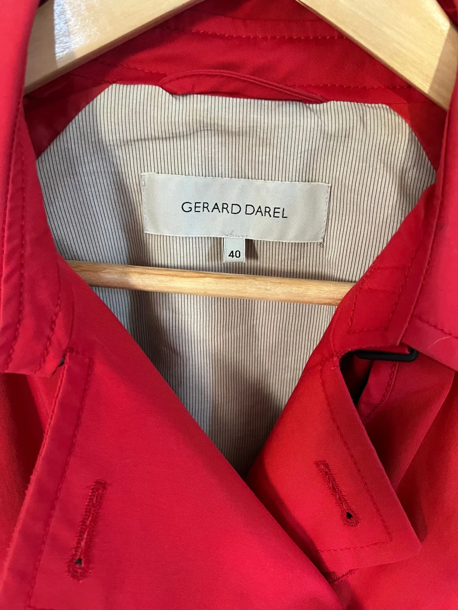 Trench Gérard Darel rouge – Image 3
