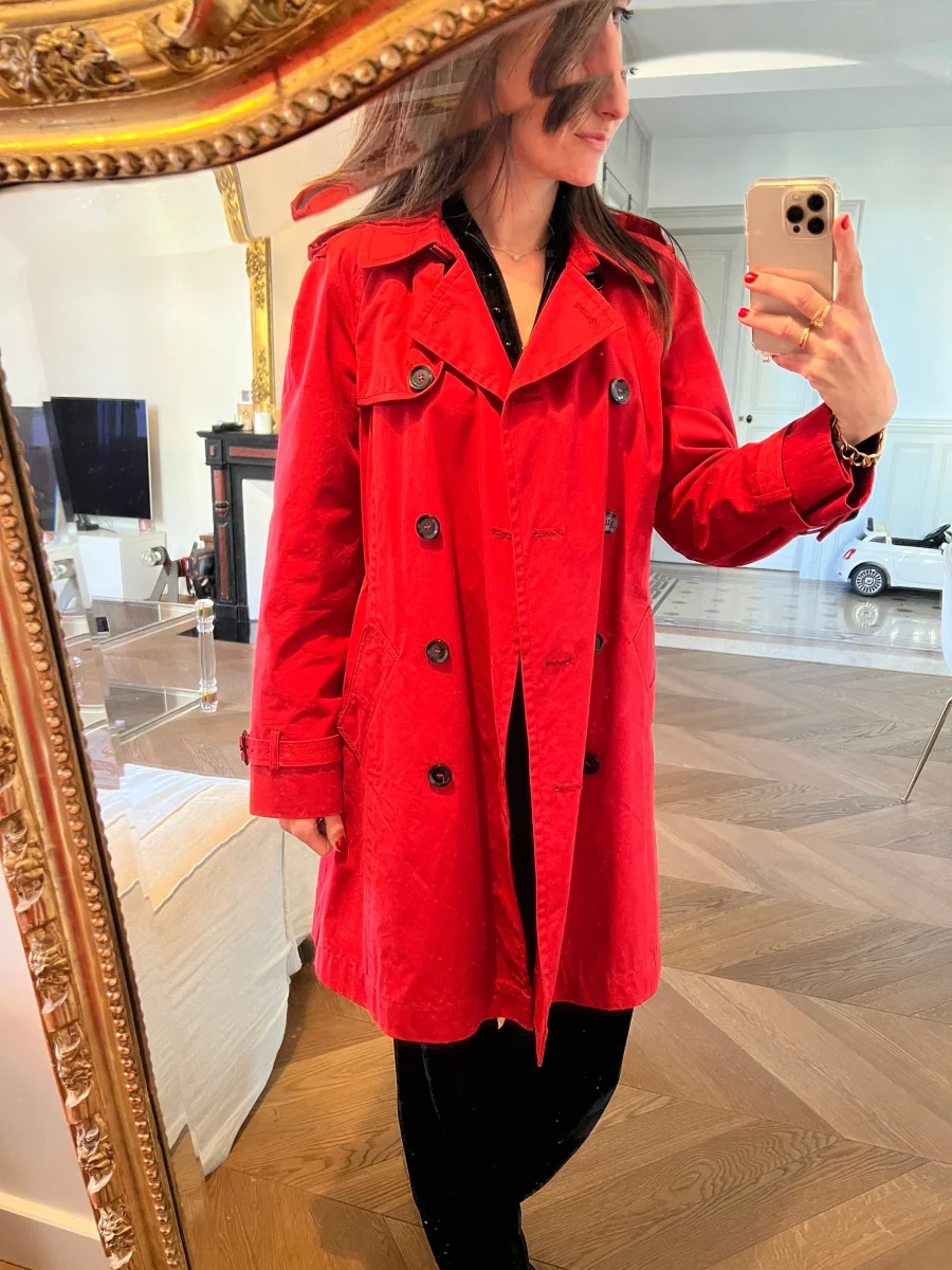 Trench Gérard Darel rouge – Image 5