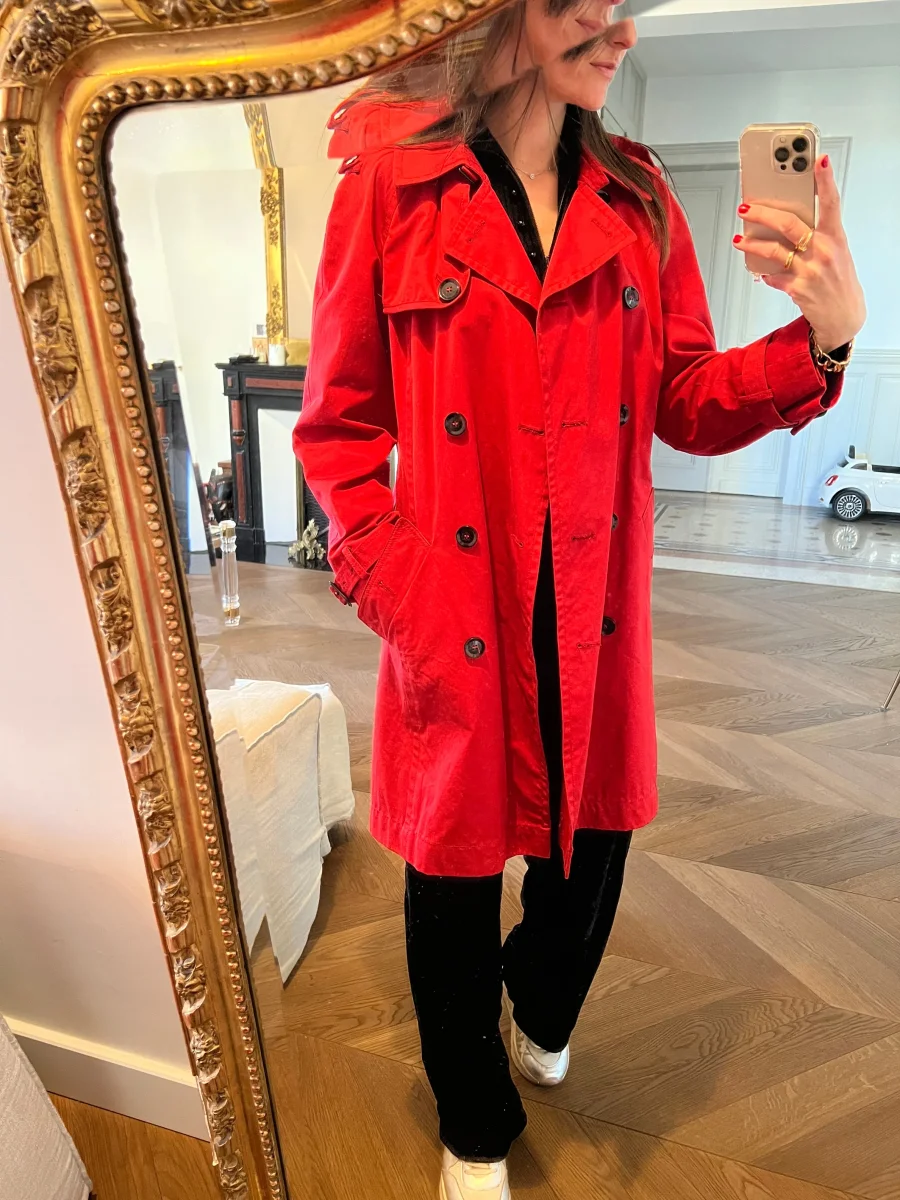 Trench Gérard Darel rouge – Image 6