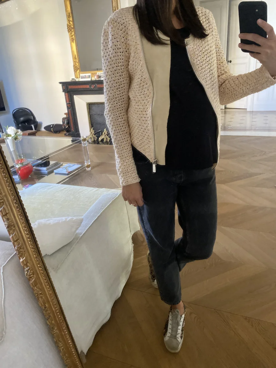 Veste en crochet Maje