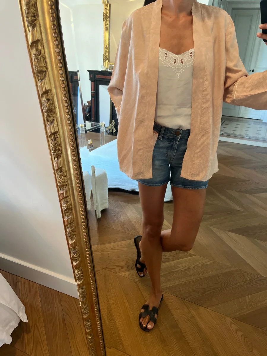 Veste fluide Maje vieux rose – Image 2