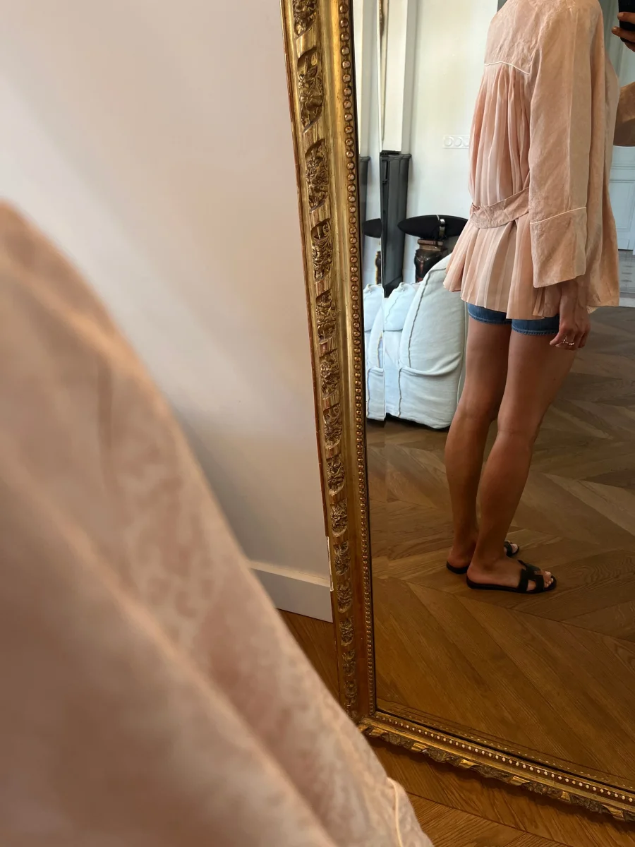 Veste fluide Maje vieux rose – Image 4