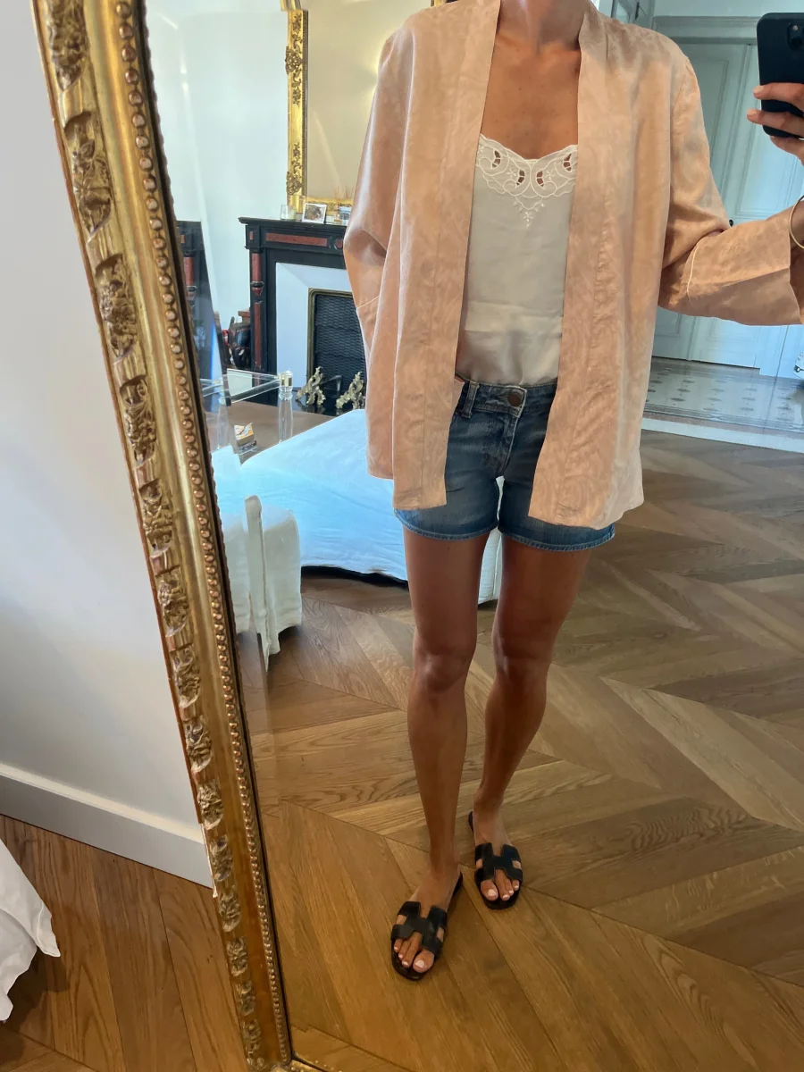 Veste fluide Maje vieux rose – Image 5