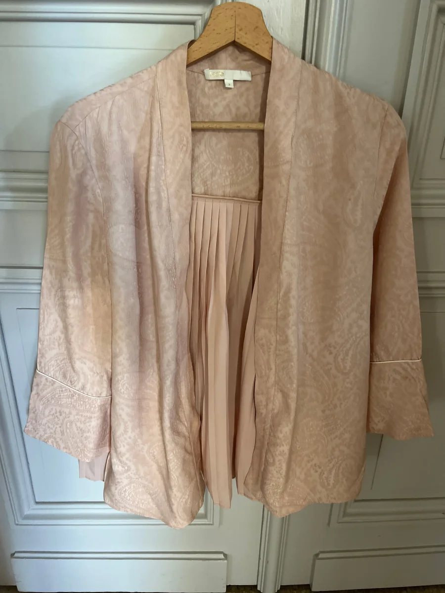 Veste fluide Maje vieux rose – Image 7