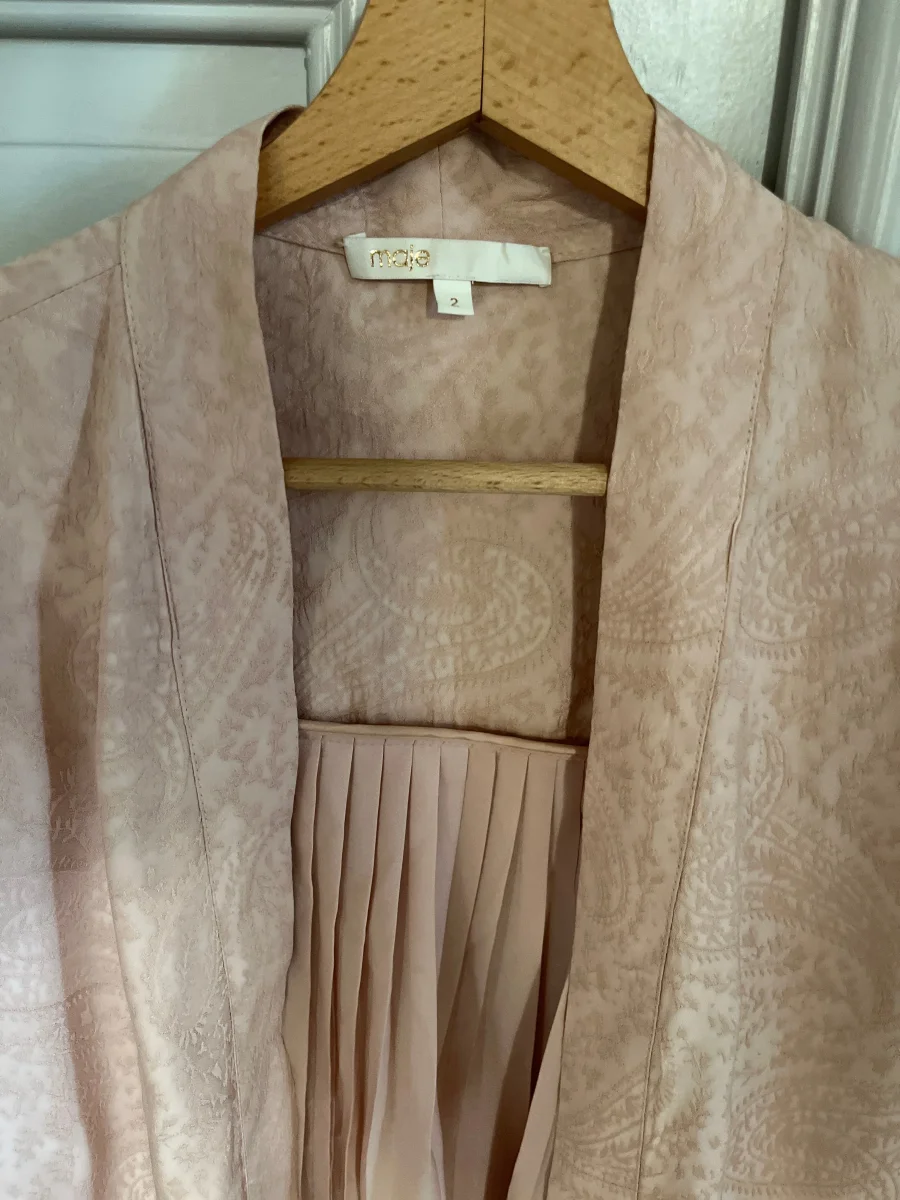 Veste fluide Maje vieux rose – Image 8
