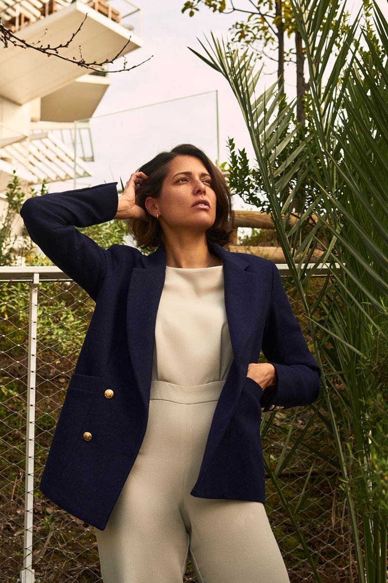 Swan – Veste bleue femme Made-in-France – Image 4